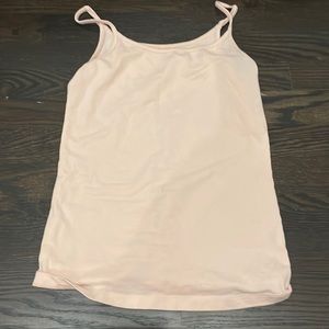 gap light pink tank top